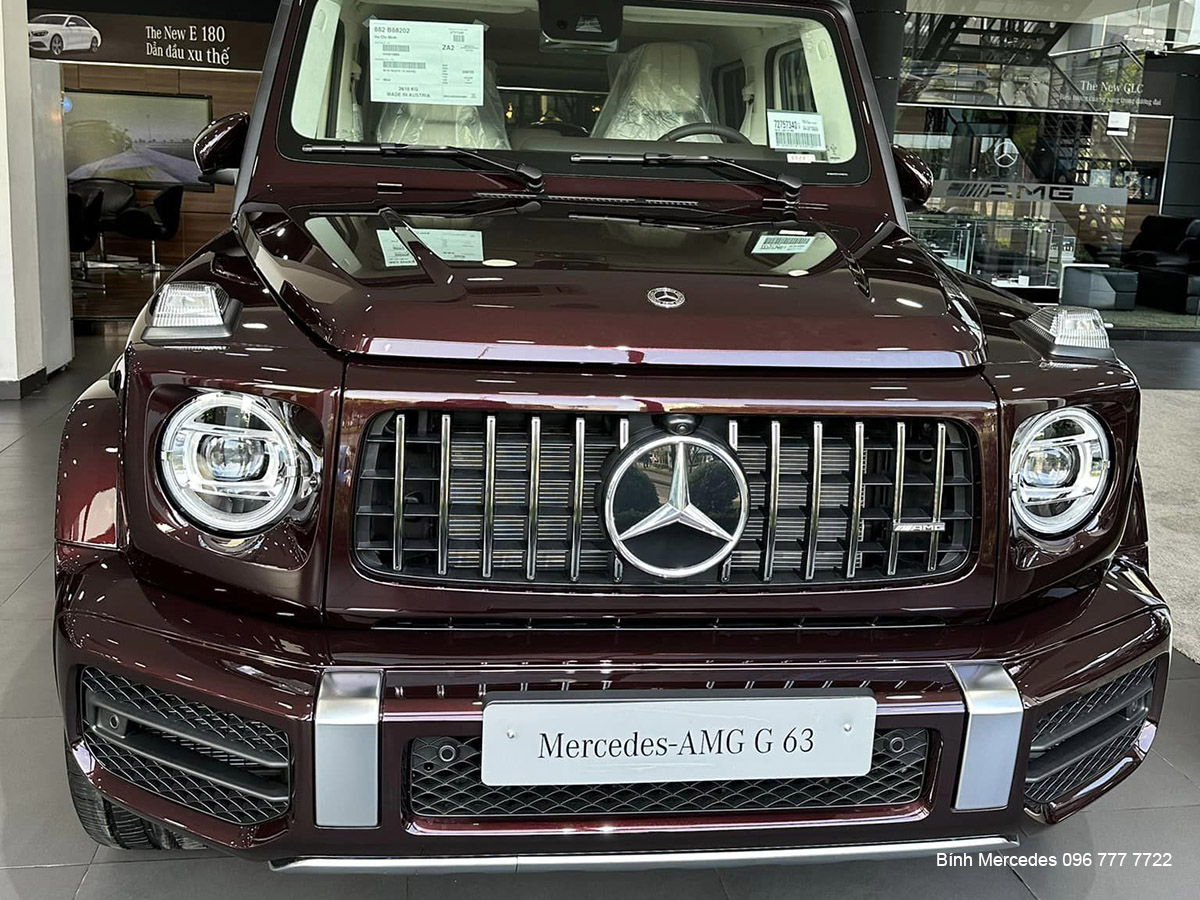 Mercedes G63 AMG 2022, màu Đỏ Rubellite nội thất Beige Macchiato, nhập  chính hãng, mới 100%, XE GIAO NGAY